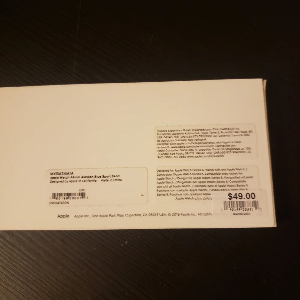 Apple Sport Band 44mm - Abyss Blue NIB